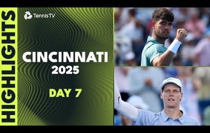 alcaraz-faces-nardi;-sinner,-shelton-&-khachanov-feature-|-cincinnati-2025-day-7-highlights