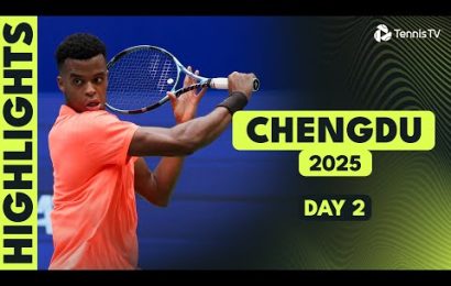 monfils-faces-shevchenko;-mpetshi-perricard-battles-misolic-|-chengdu-2025-day-2-highlights