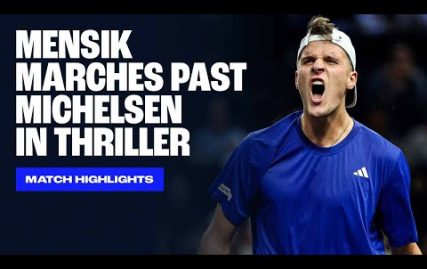 highlights:-mensik-edges-michelsen-in-match-tie-break-laver-cup-2025
