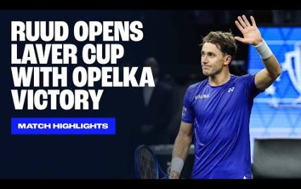 highlights:-ruud-ousts-opelka,-giving-team-europe-early-lead-laver-cup-2025