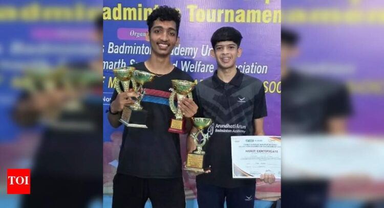 Sairaj, Jeeva win maiden men’s doubles title at district selection ...