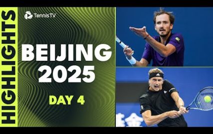 zverev-battles-moutet,-medvedev-takes-on-davidovich-fokina-&-more-|-beijing-2025-highlights-day-4
