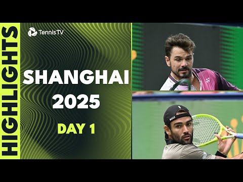 wawrinka-in-action,-berretini,-cilic-&-more-feature-on-day-one-|-shanghai-2025-highlights-day-1