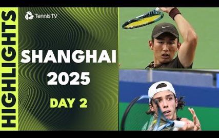 bu-vs-cerundolo-thriller;-shang,-opelka-take-to-stadium-court-|-shanghai-2025-day-2-highlights