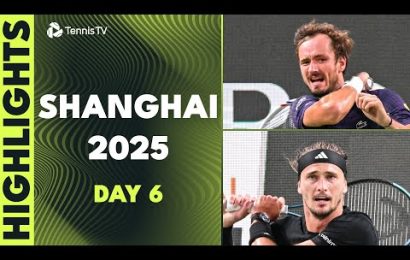 zverev-headlines;-medvedev-faces-fokina,-musetti-also-in-action-|-shanghai-2025-day-6-highlights
