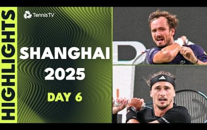zverev-headlines;-medvedev-faces-fokina,-musetti-also-in-action-|-shanghai-2025-day-6-highlights