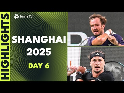 zverev-headlines;-medvedev-faces-fokina,-musetti-also-in-action-|-shanghai-2025-day-6-highlights