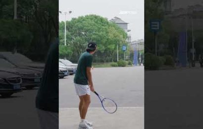 alex-de-minaur-with-perfect-aim-|-training-on-tour-