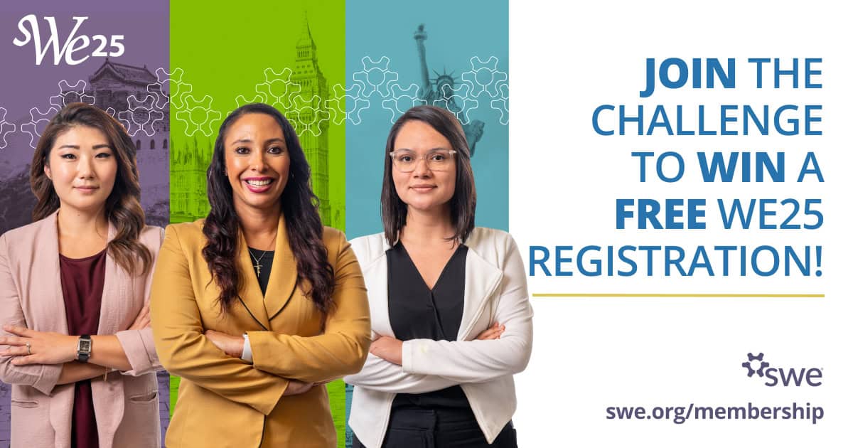 join-the-#oneswe challenge to-win-a-we25-registration!